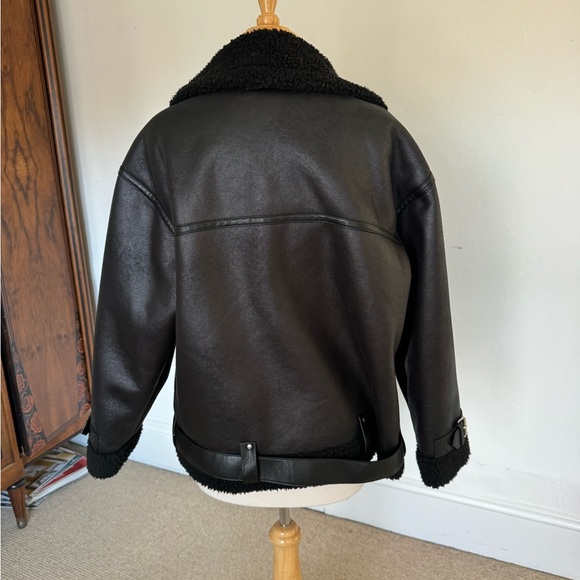 Faux Leather Motercycle Jacket , Zara - Picture 2 of 3